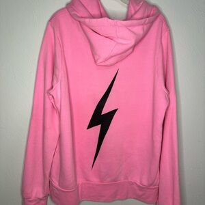 Aviator Nation Bolt Hoodie L Neon Pink